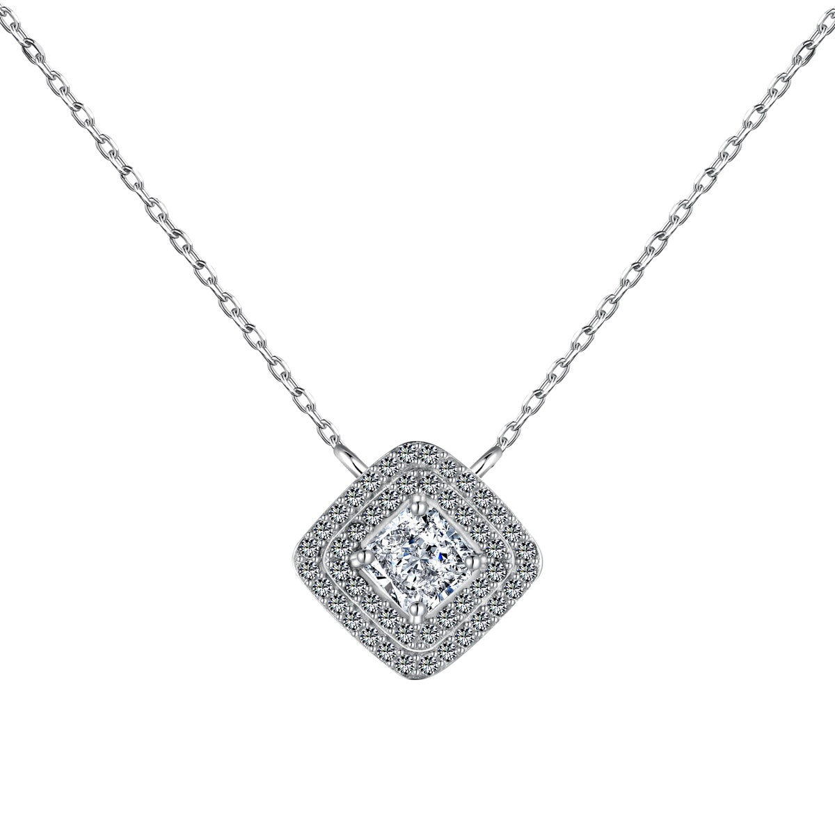 [Lumi Jewels]Sparkling Asscher Cut Necklace