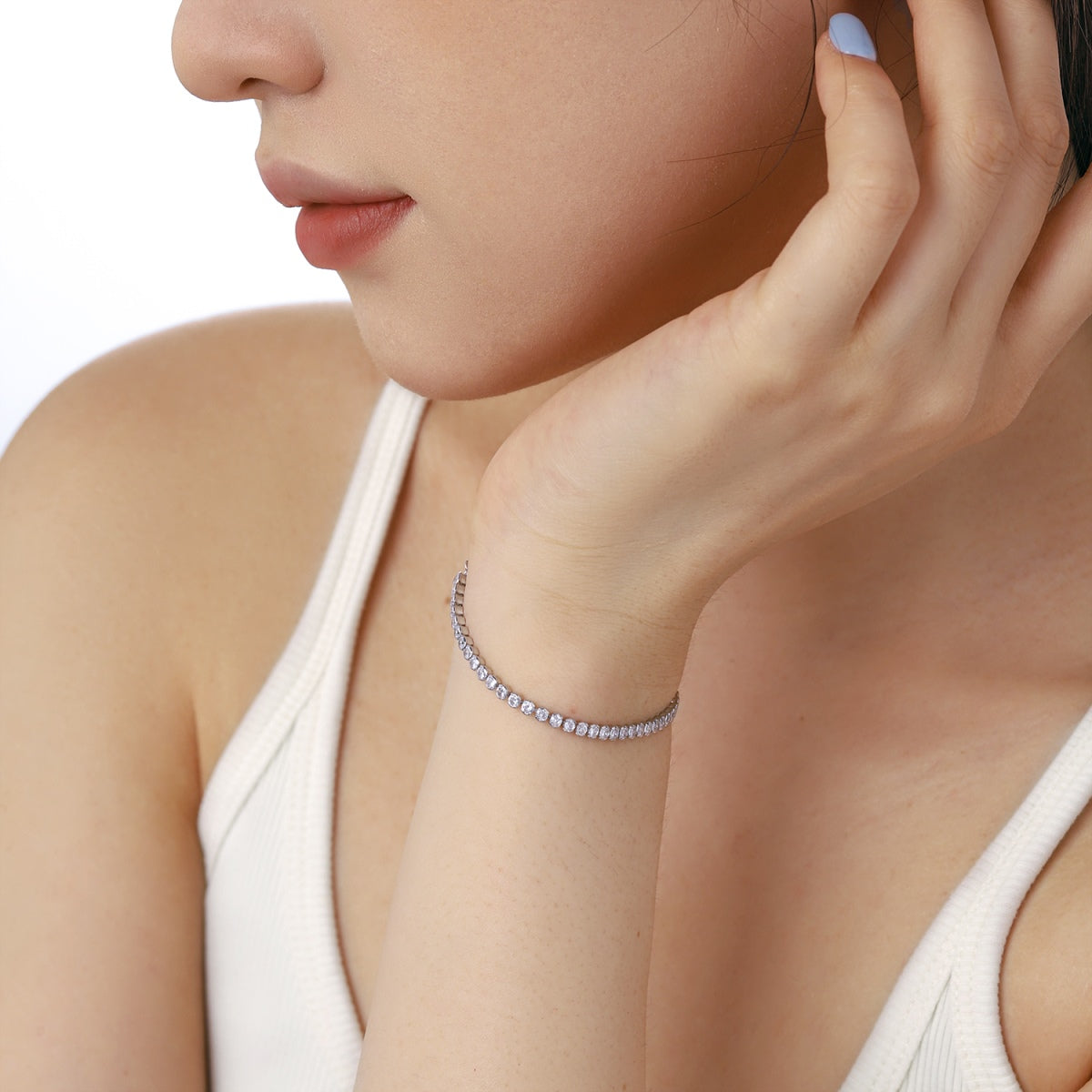 [Lumi Jewels]Dazzling Sparkling Round Cut Daily Bracelet