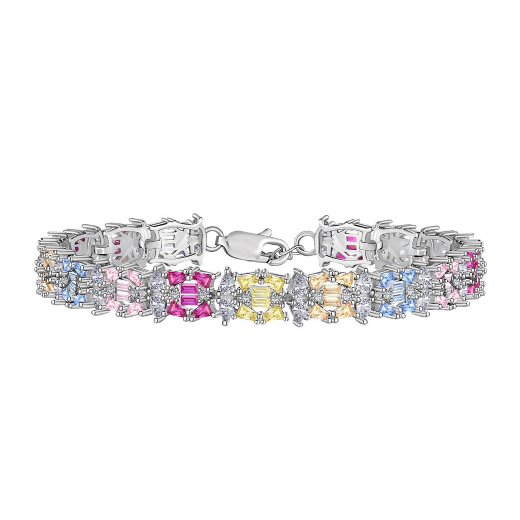 [Lumi Jewels]Delicate Colorful Multi Cut Party Bracelet