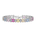 [Lumi Jewels]Delicate Colorful Multi Cut Party Bracelet