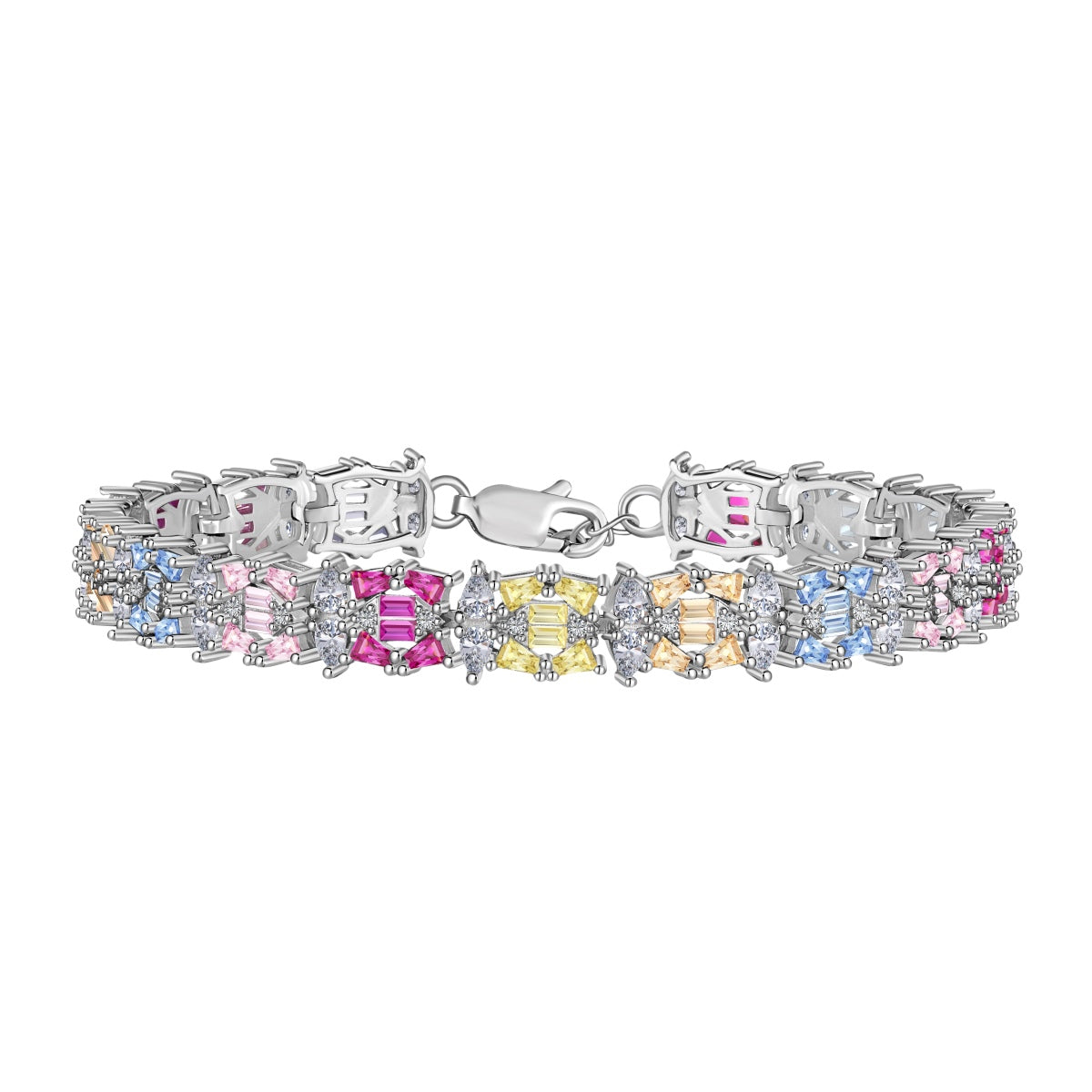 [Lumi Jewels]Delicate Colorful Multi Cut Party Bracelet