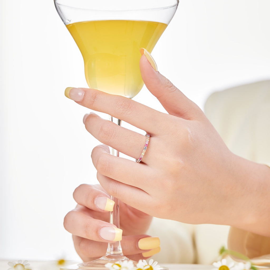 [Lumi Jewels]Elegant Vivid Round Cut Daily Ring
