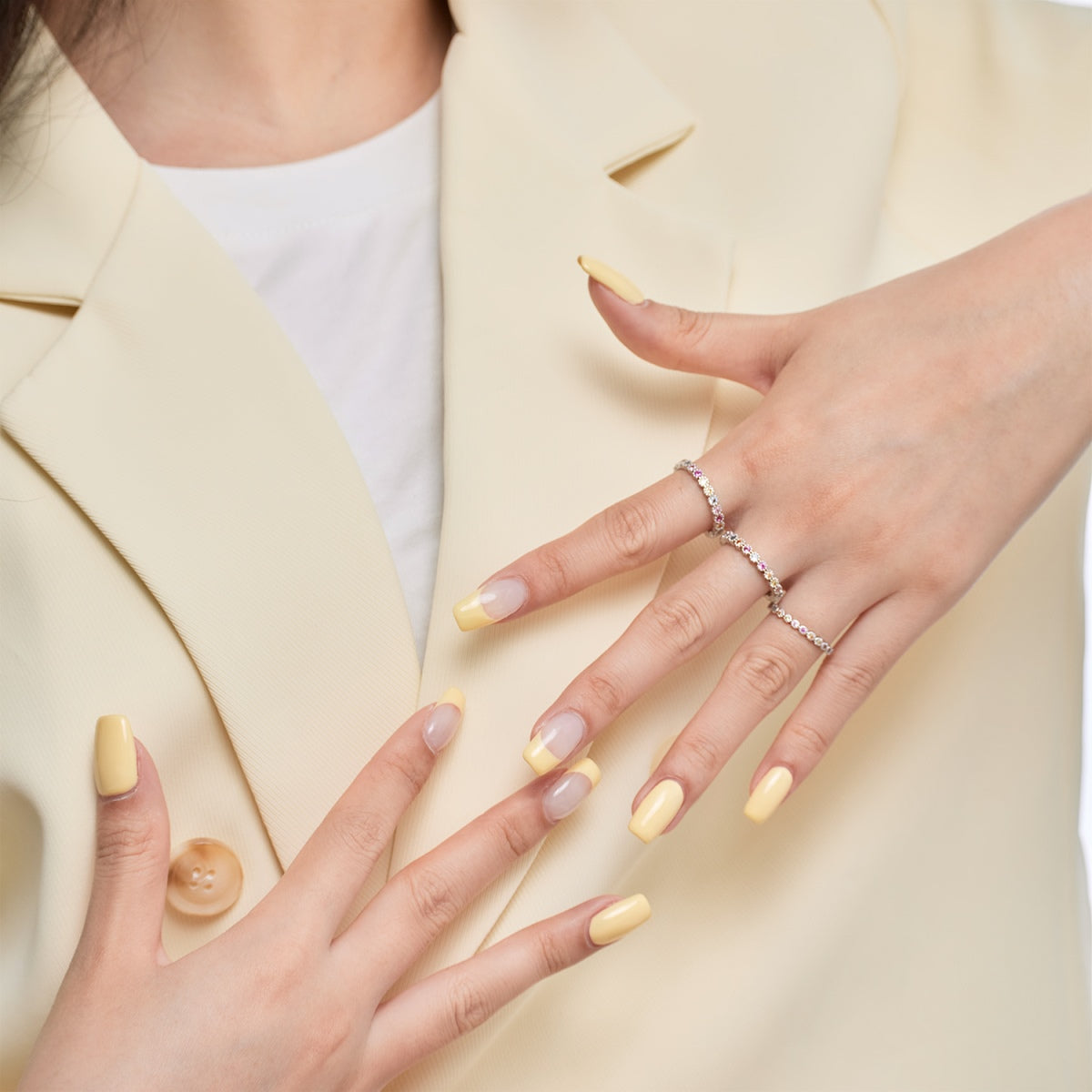 [Lumi Jewels]Elegant Vivid Round Cut Daily Ring