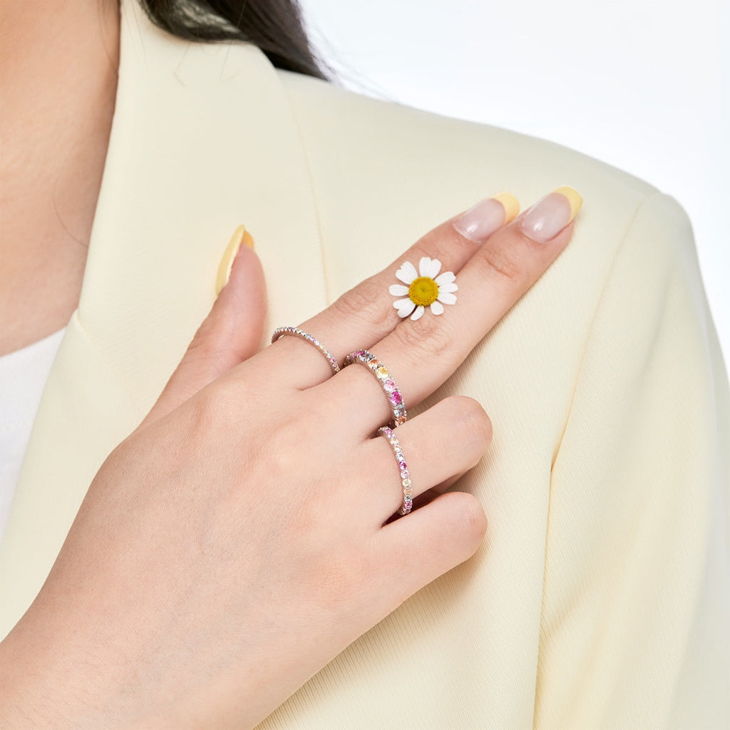 [Lumi Jewels]Elegant Vivid Round Cut Daily Ring