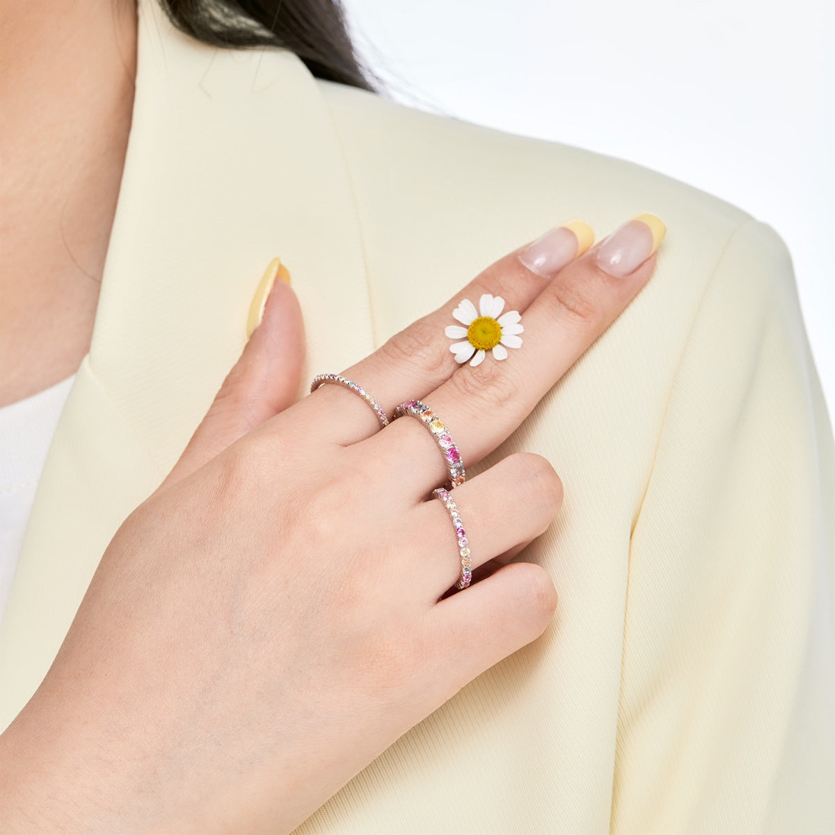 [Lumi Jewels]Elegant Vivid Round Cut Daily Ring