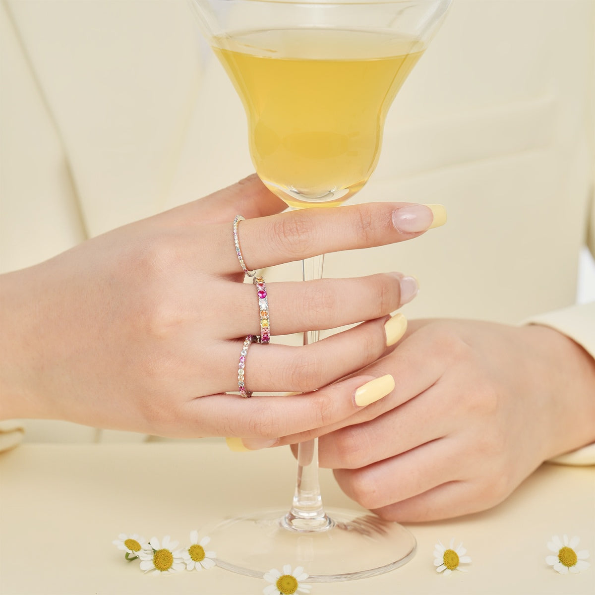 [Lumi Jewels]Elegant Vivid Round Cut Daily Ring