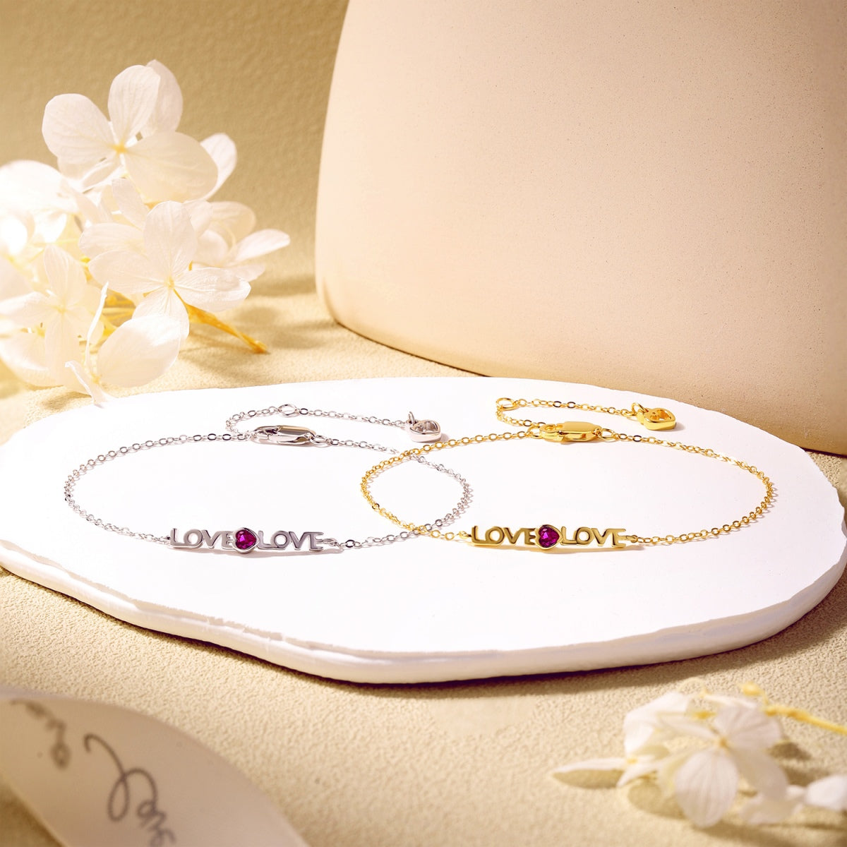 [Lumi Jewels]Romantic Heart Shape Lover Bracelet