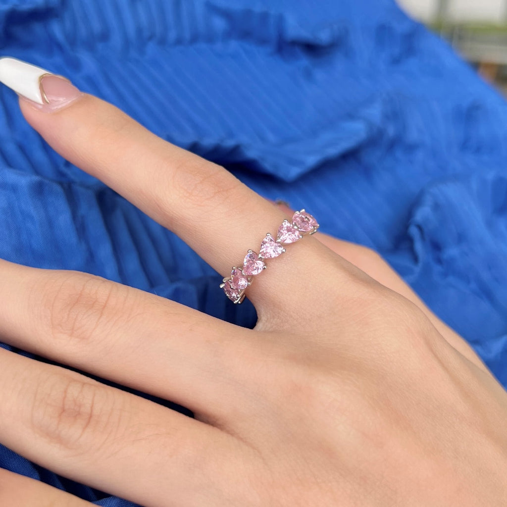 [Lumi Jewels]0.25 Carat Radiant Romance Heart Cut Lover Ring