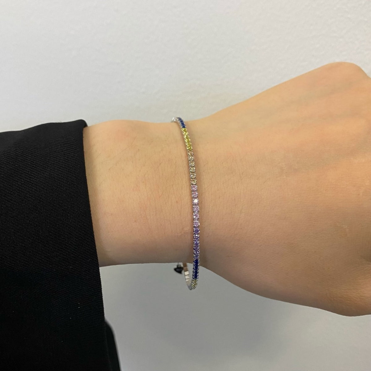 [Lumi Jewels]Radiant Shinning Princess Cut Tennis Bracelet