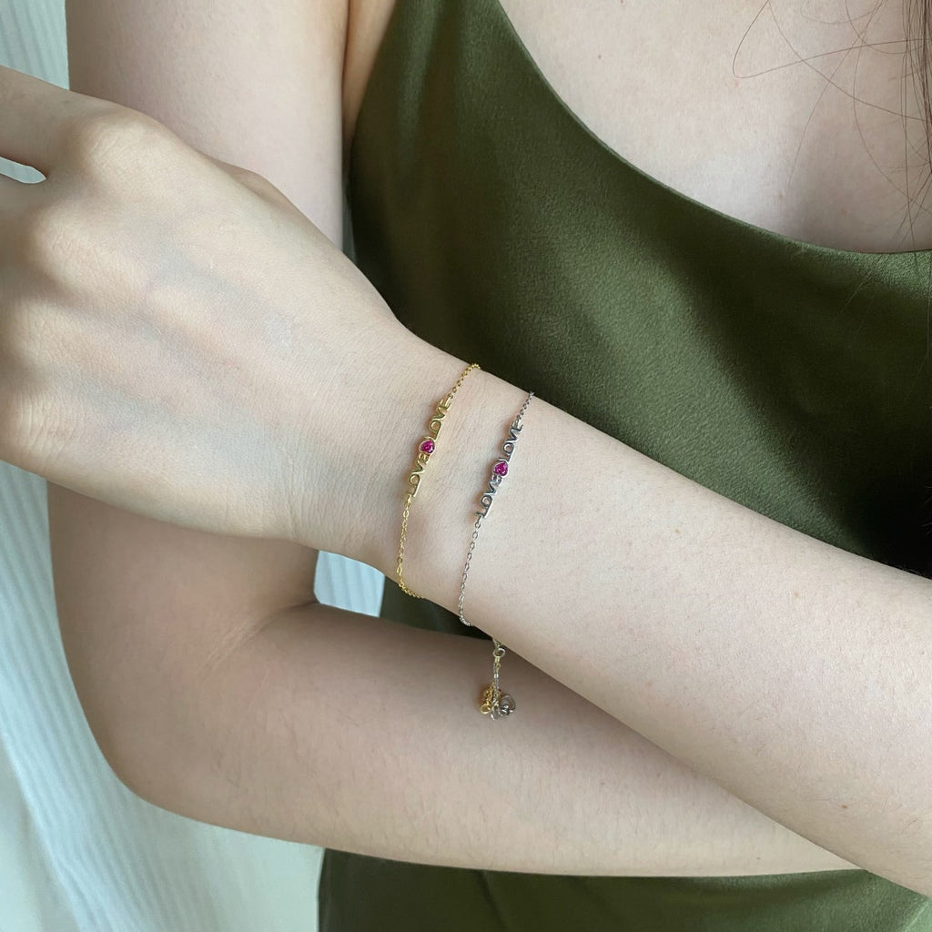 [Lumi Jewels]Romantic Heart Shape Lover Bracelet