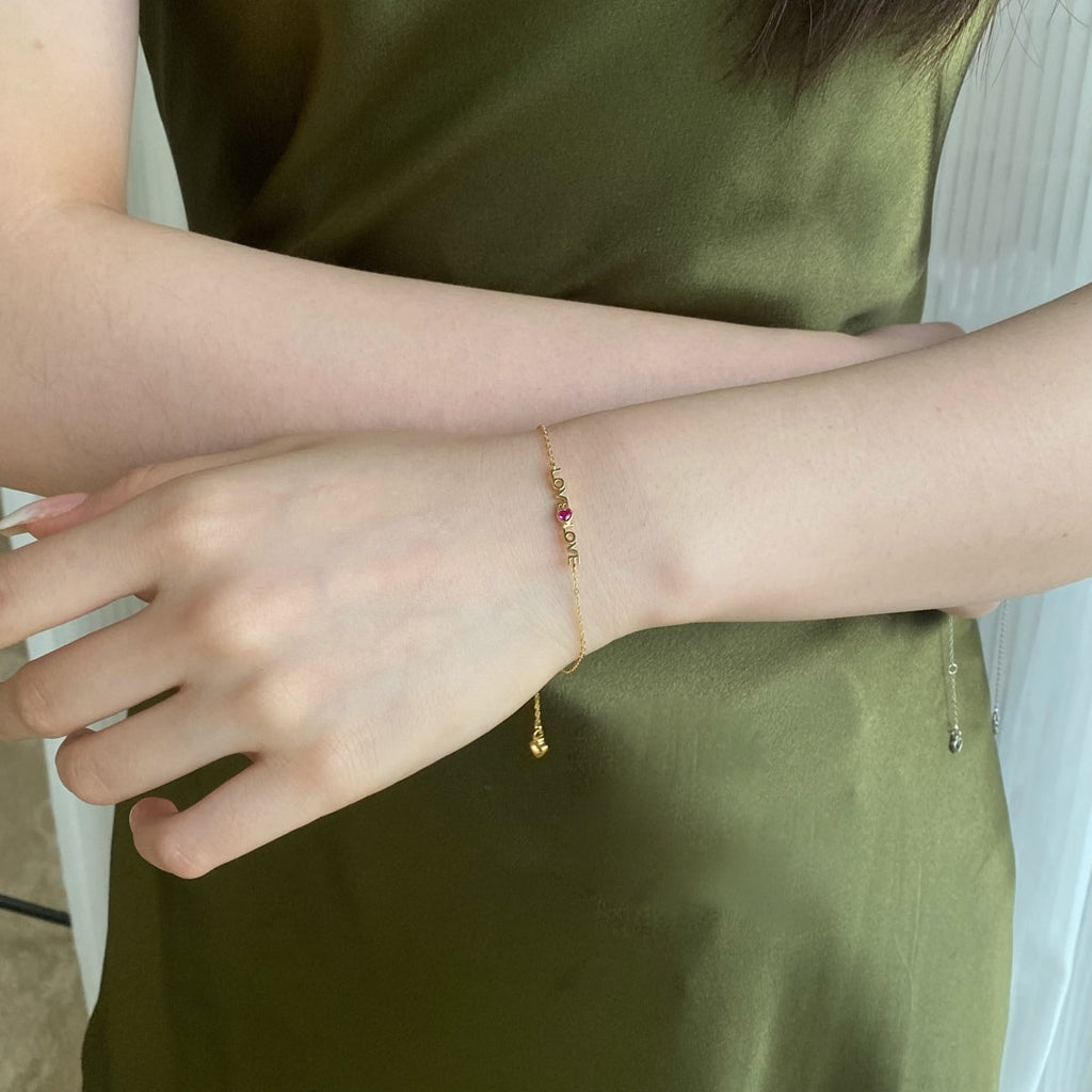 [Lumi Jewels]Romantic Heart Shape Lover Bracelet