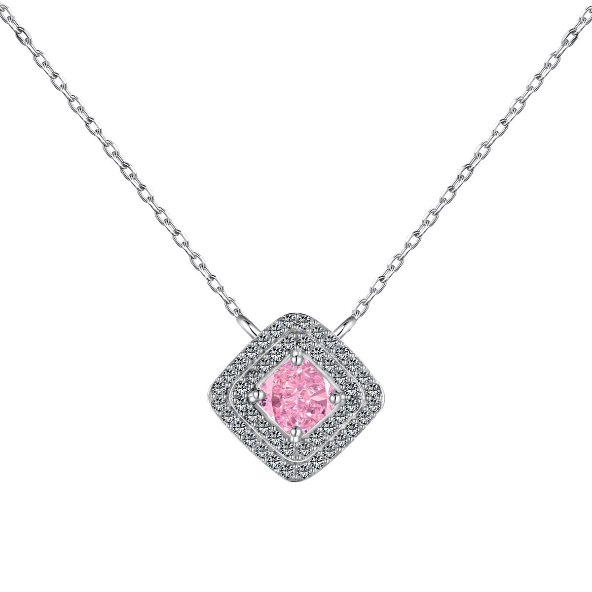 [Lumi Jewels]Sparkling Asscher Cut Necklace