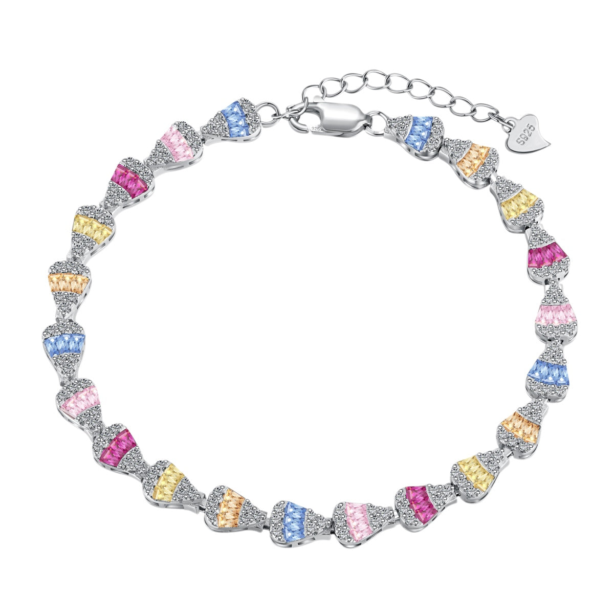 [Lumi Jewels]Radiant Water Drop Shape Daily Bracelet