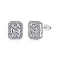 [Lumi Jewels]1.0 Carat Luxurious Dainty Emerald Cut Daily Earrings
