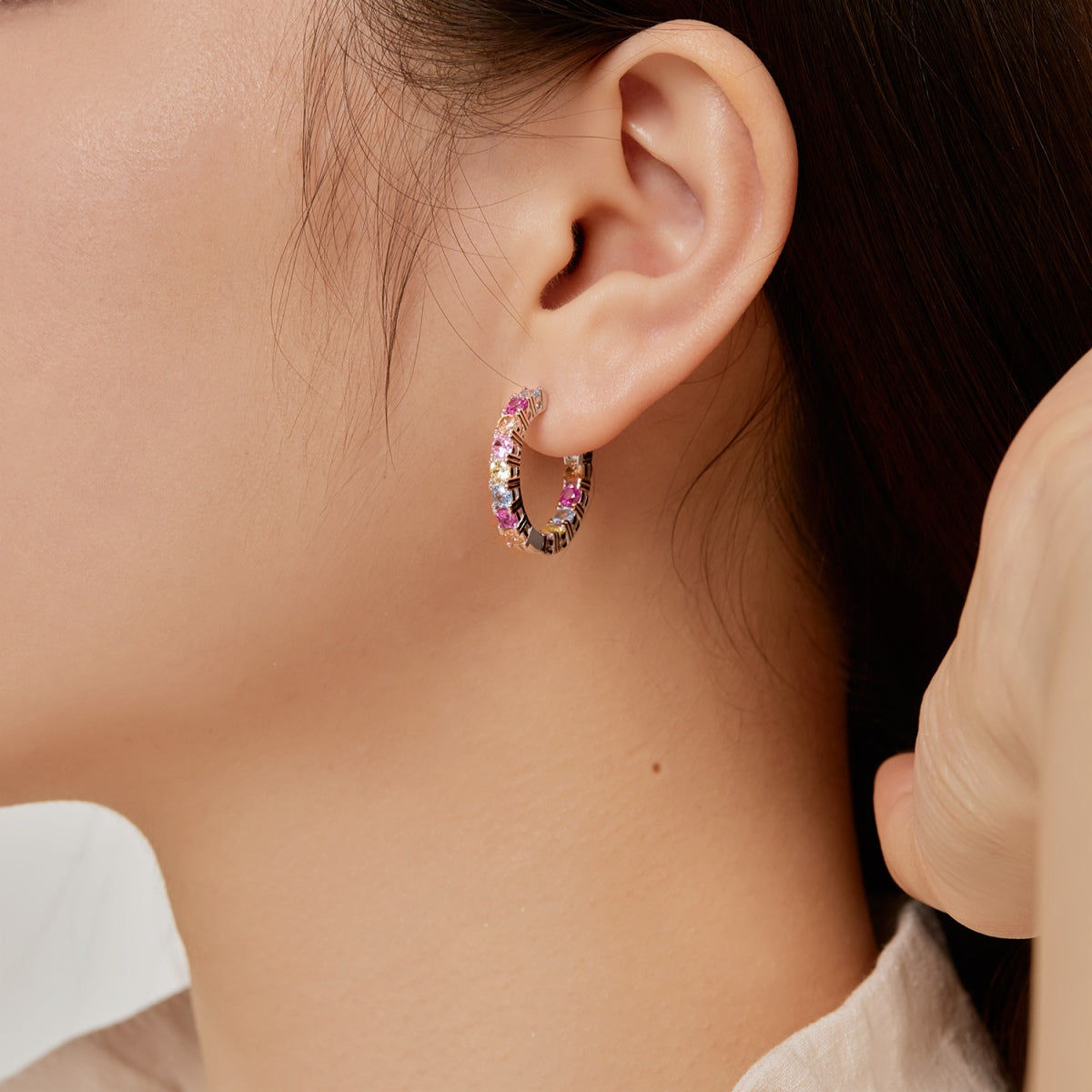 [Lumi Jewels]Unique Round Cut Daily Earrings