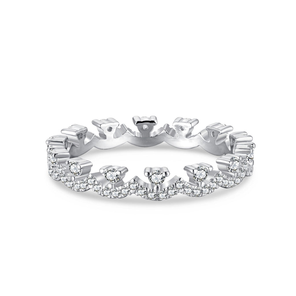 [Lumi Jewels]Elegant Resplendent Round Shape Party Ring