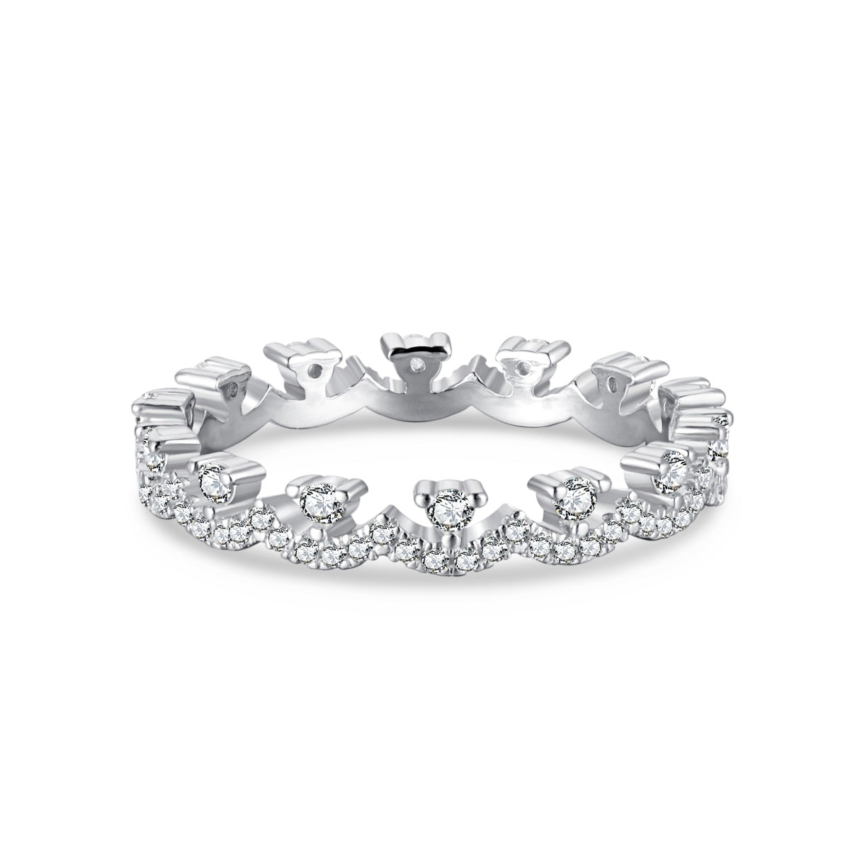 [Lumi Jewels]Elegant Resplendent Round Shape Party Ring
