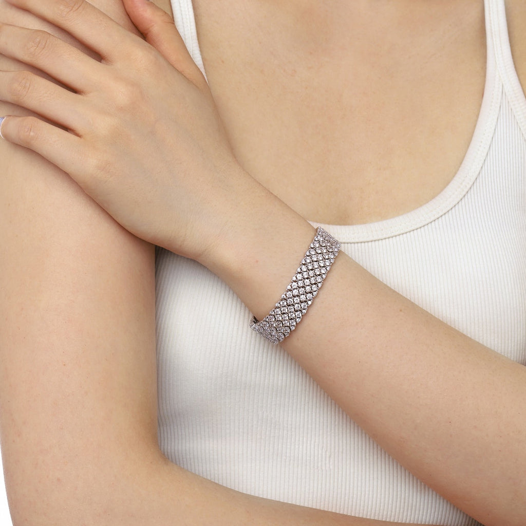 [Lumi Jewels]Ornate Elegant Round Cut Party Bracelet