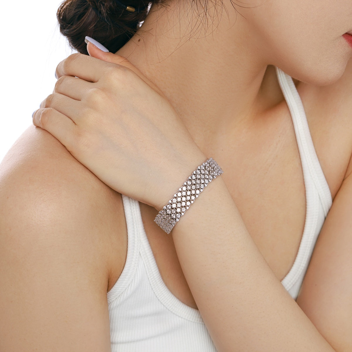 [Lumi Jewels]Ornate Elegant Round Cut Party Bracelet