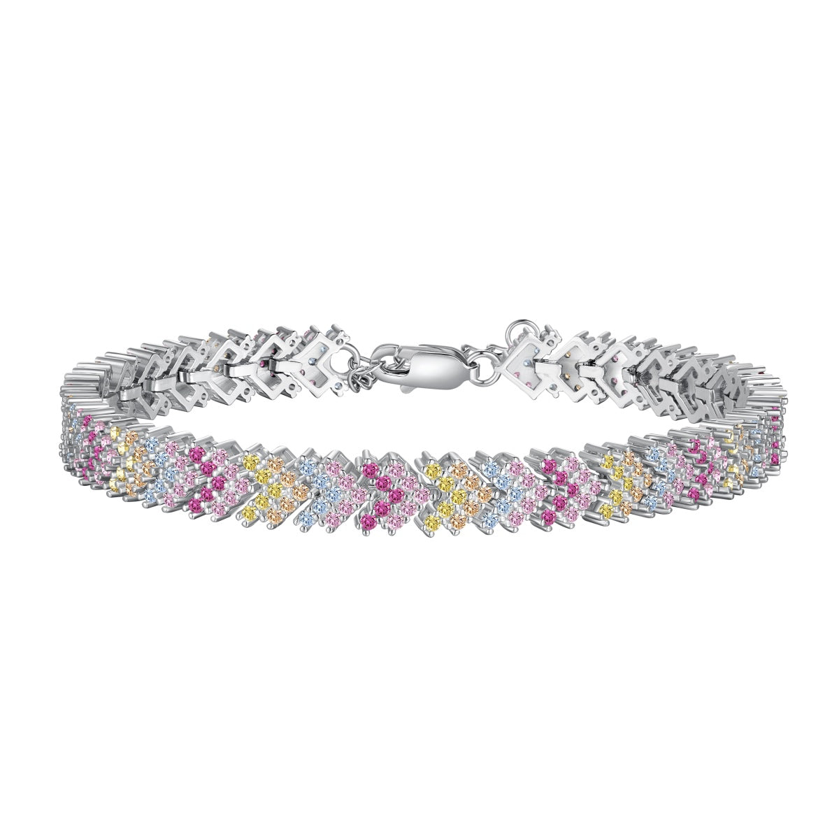 [Lumi Jewels]Ornate Sparkling Round Cut Party Bracelet