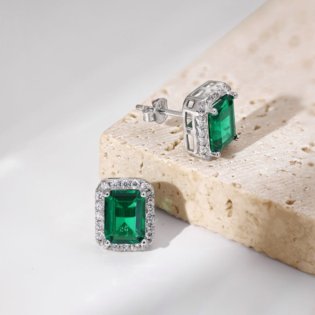 [Lumi Jewels]Luxurious Dainty Emerald Cut Banquet Earrings