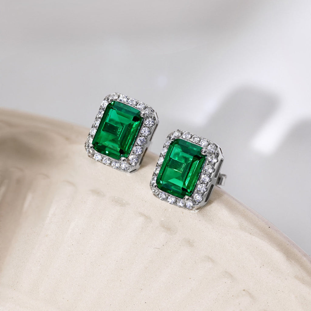 [Lumi Jewels]Luxurious Dainty Emerald Cut Banquet Earrings