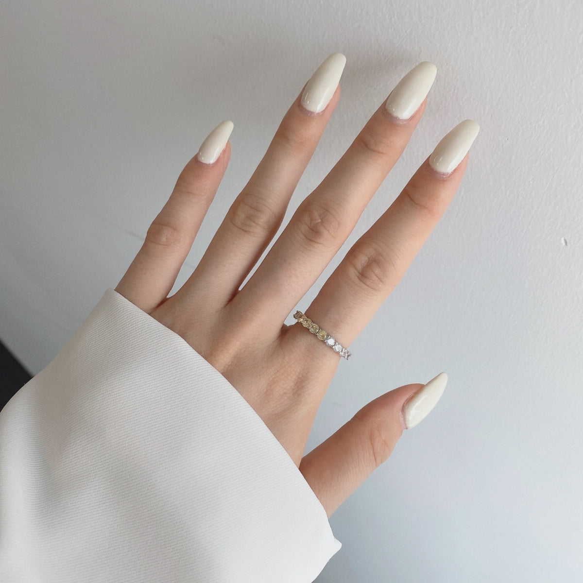 [Lumi Jewels]Sparkling Round Cut Tennis Ring
