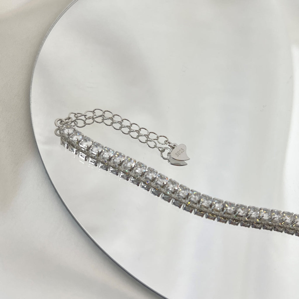 [Lumi Jewels]Sparkling Round Cut Daily Bracelet