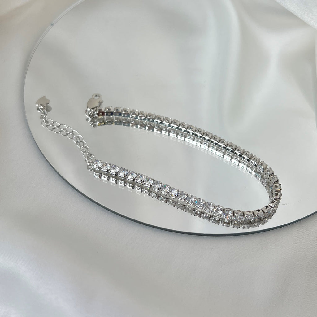 [Lumi Jewels]Sparkling Round Cut Daily Bracelet