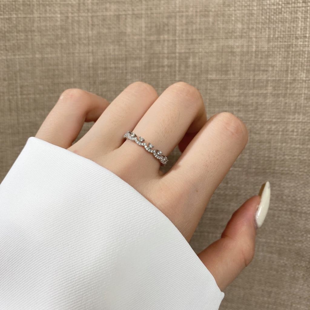 [Lumi Jewels]Elegant Resplendent Round Shape Party Ring