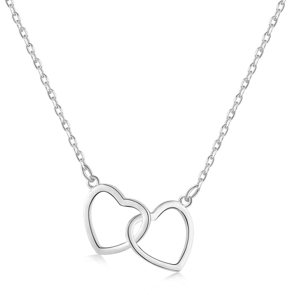 [Lumi Jewels]Sterling Silver Love Double Ring Necklace