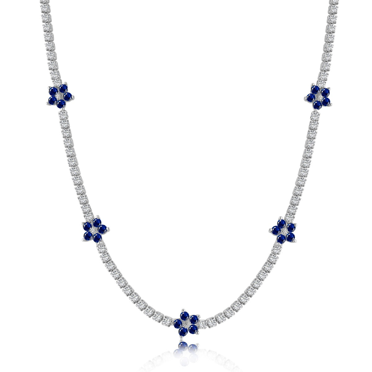[Lumi Jewels]Luxurious Colorful Flower Tennis Necklace