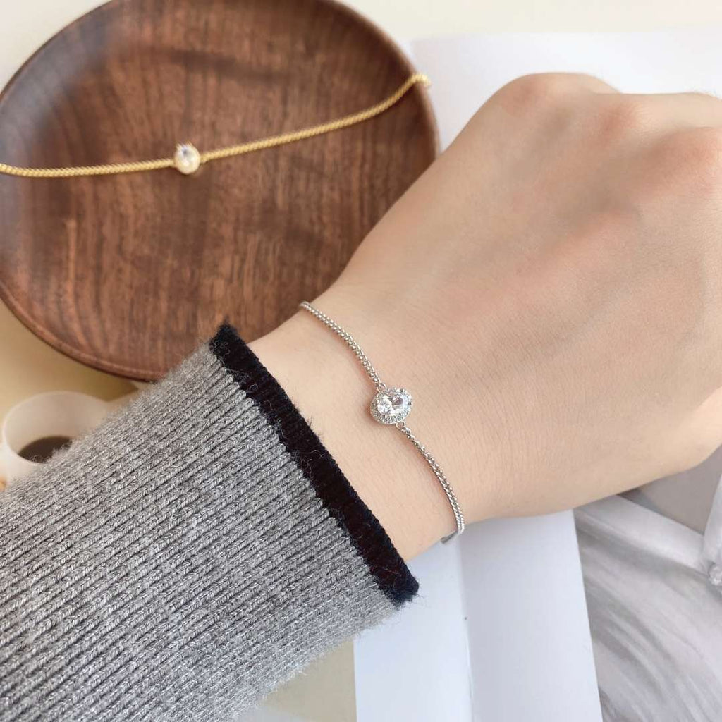 [Lumi Jewels]Exquisite Oval Shape Bracelet