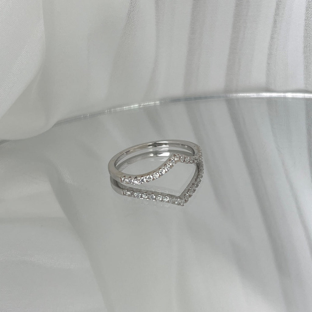 [Lumi Jewels]Elaborate Tennis Band Ring