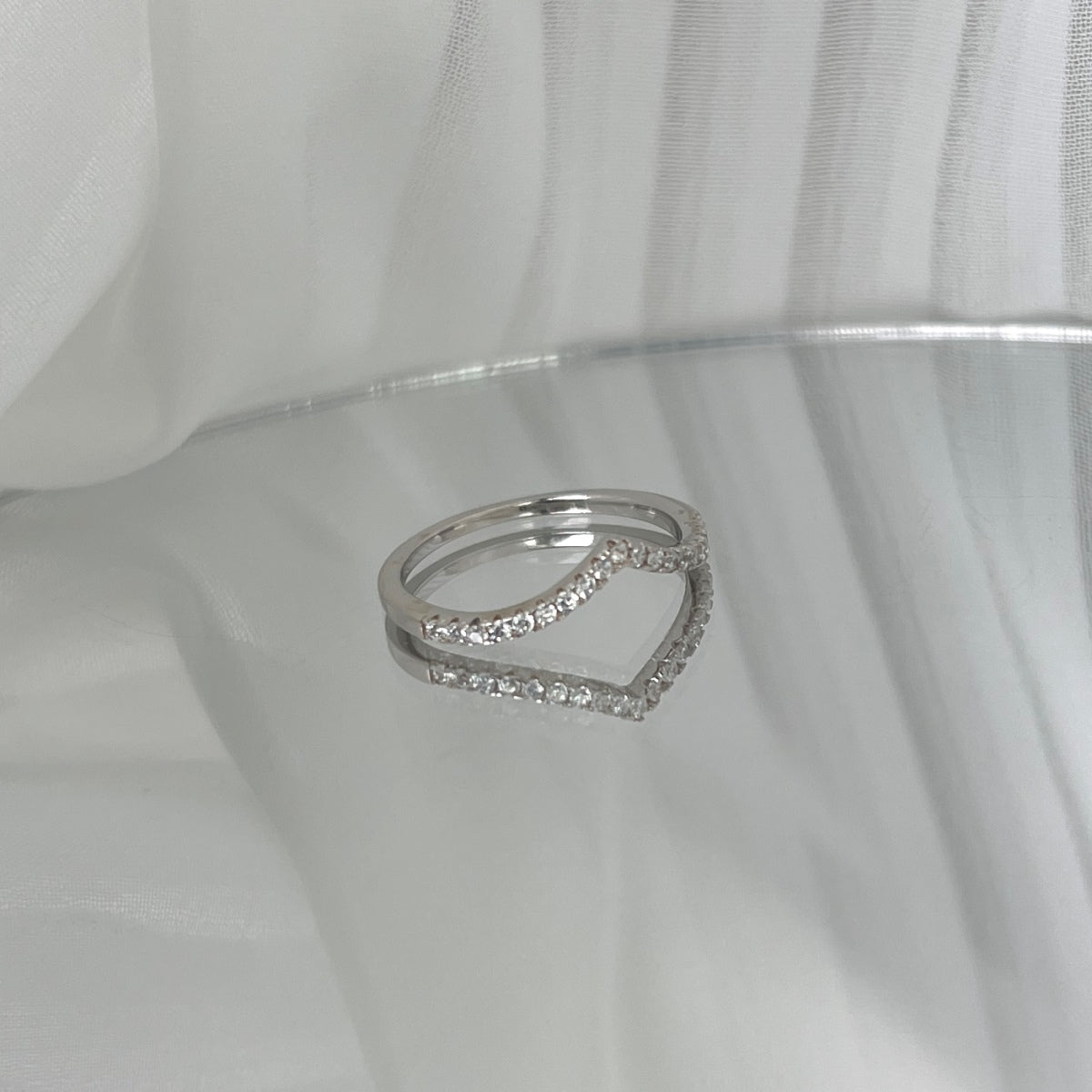 [Lumi Jewels]Elaborate Tennis Band Ring