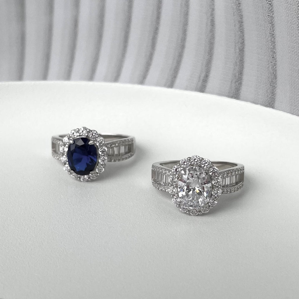 [Lumi Jewels]1.5 Carat Dazzling Charming Oval Cut Banquet Ring