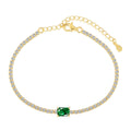 [Lumi Jewels]1.0 Carat Unique Emerald Cut Banquet Bracelet
