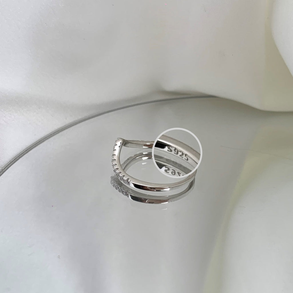 [Lumi Jewels]Elaborate Tennis Band Ring