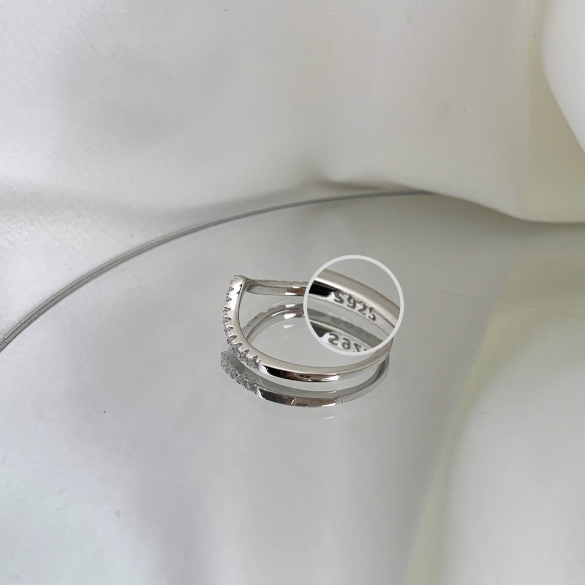 [Lumi Jewels]Elaborate Tennis Band Ring