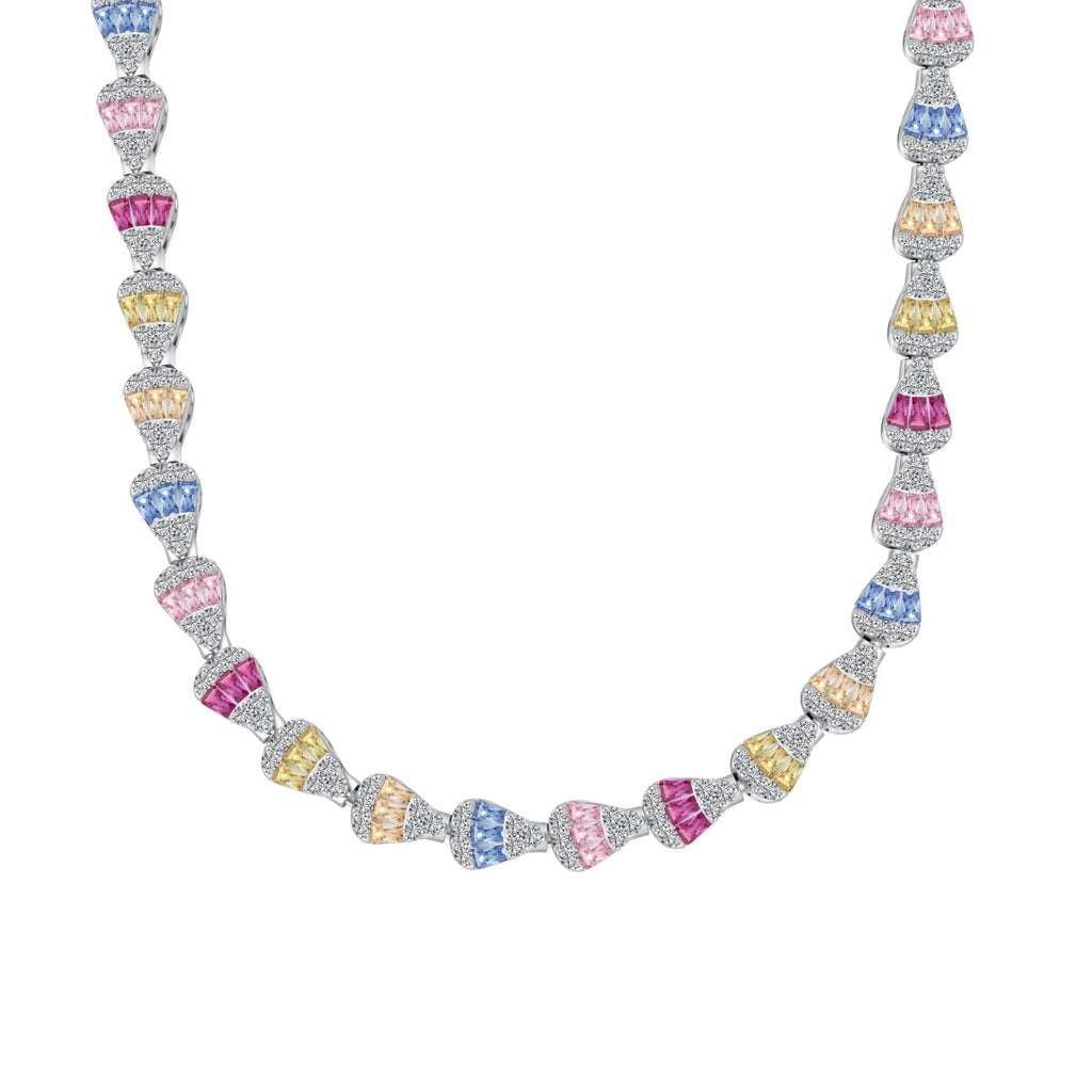 [Lumi Jewels]Radiant Colorful Rainbow Necklace