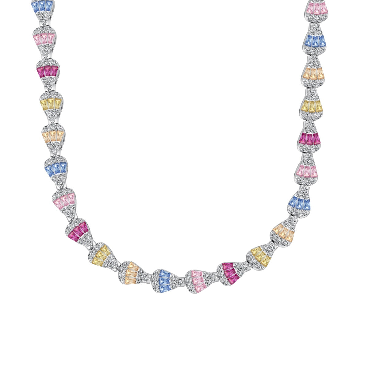 [Lumi Jewels]Radiant Colorful Rainbow Necklace