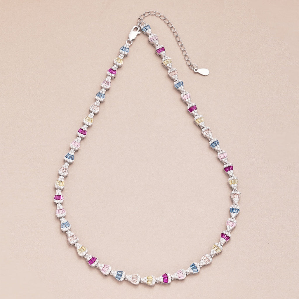 [Lumi Jewels]Radiant Colorful Rainbow Necklace