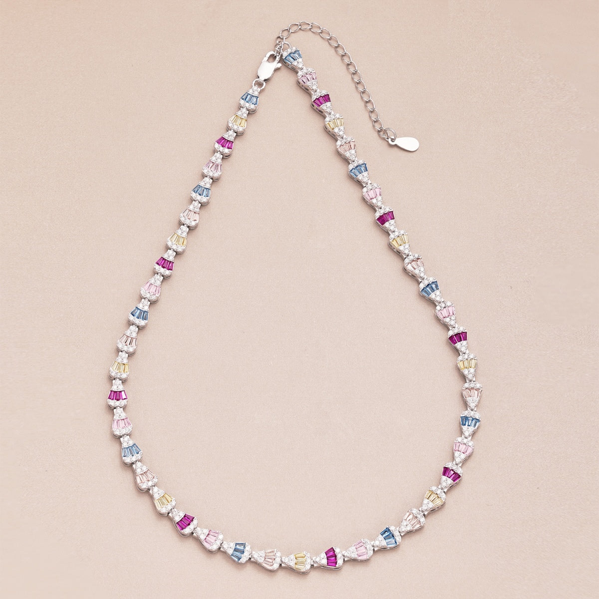 [Lumi Jewels]Radiant Colorful Rainbow Necklace
