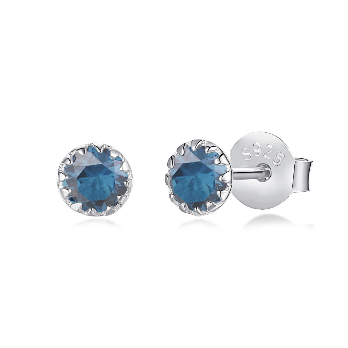 [Lumi Jewels]Sparkling Colorful Round Shape Earrings