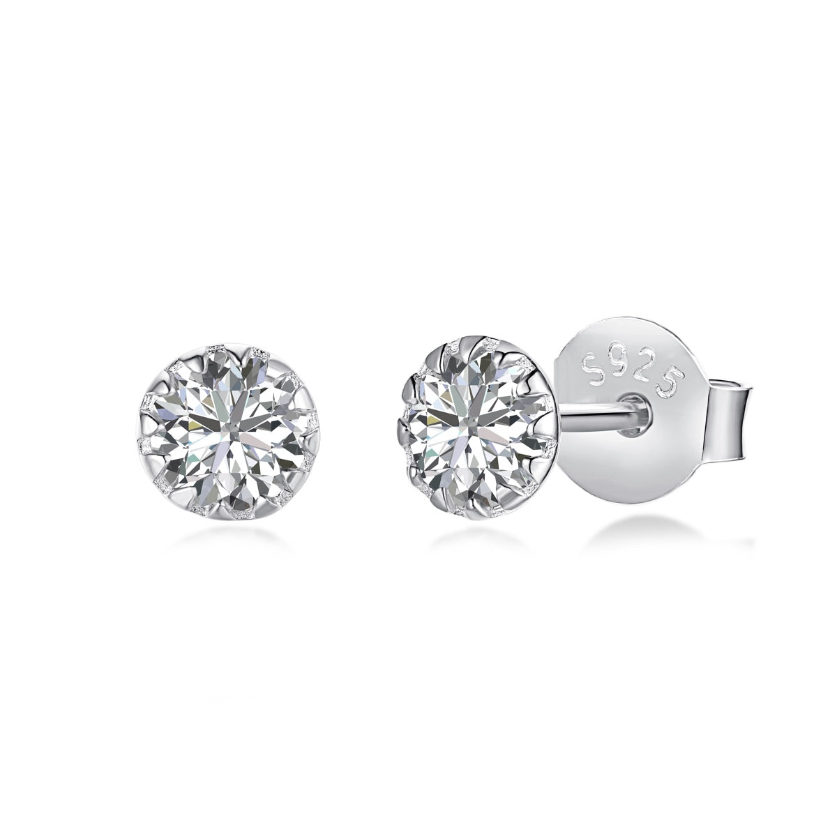 [Lumi Jewels]Sparkling Colorful Round Shape Earrings