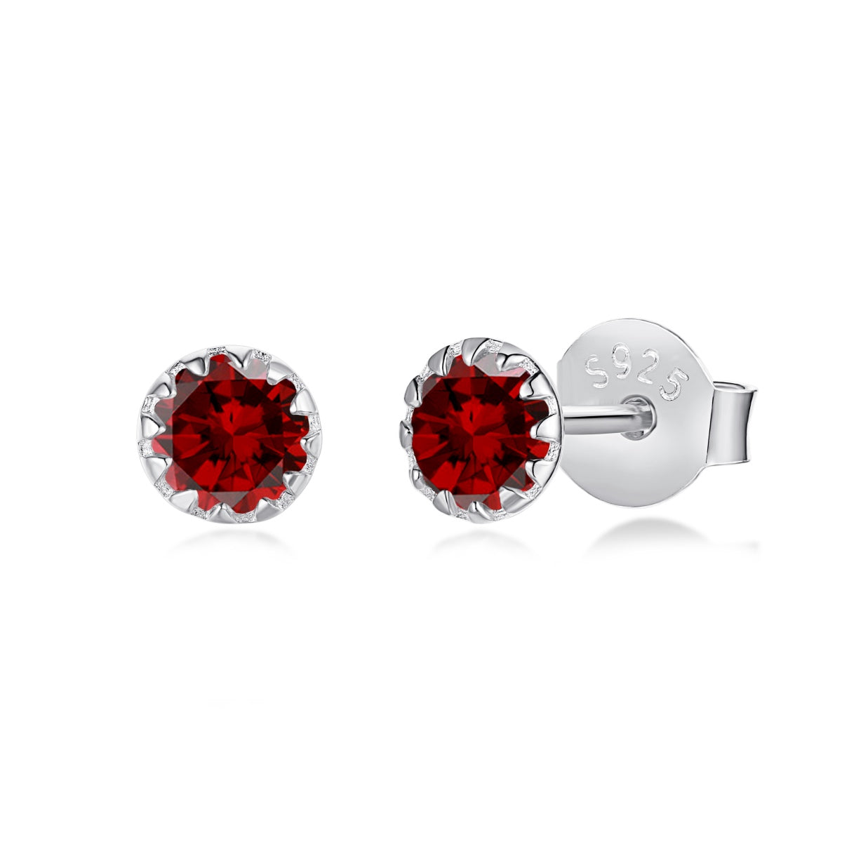[Lumi Jewels]Sparkling Colorful Round Shape Earrings