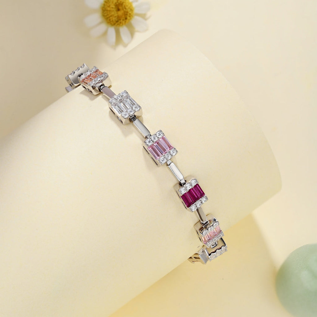 [Lumi Jewels]Dainty Charming Emerald Cut Daily Bracelet