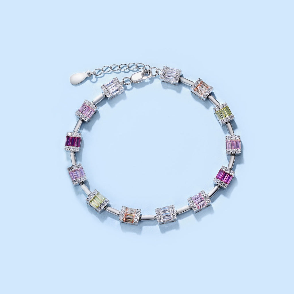 [Lumi Jewels]Dainty Charming Emerald Cut Daily Bracelet