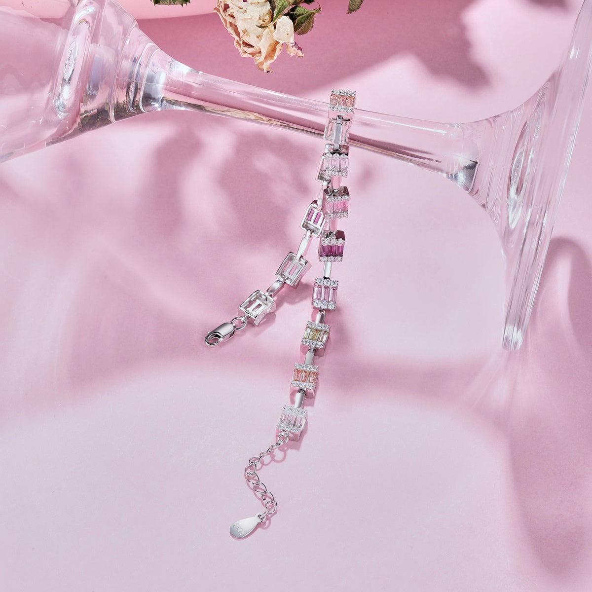 [Lumi Jewels]Dainty Charming Emerald Cut Daily Bracelet