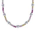 [Lumi Jewels]Delicate Colorful Rainbow Tennis Chain